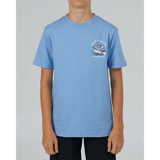 Salty Crew In Fishing We Trust S/S Tee Marine Blue T-shirts