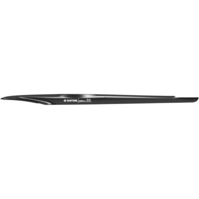 Schwarzer Duotone Aero AL 66 Wingfoil-Frontflügel in Seitenansicht vor weißem Hintergrund.