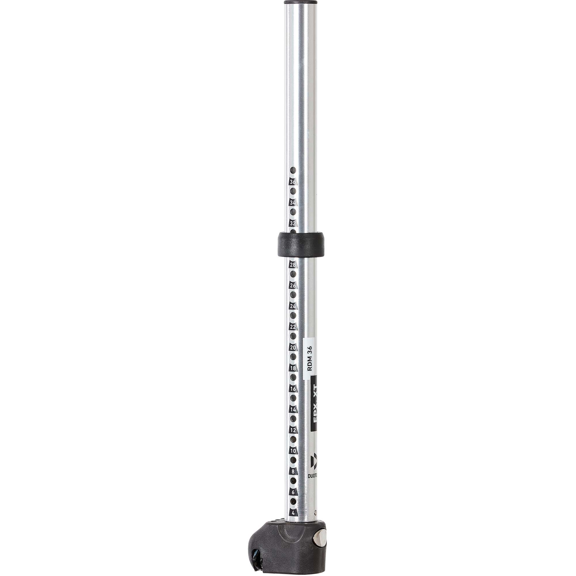Duotone RDM XT Mastfußverlängerung - Windsport Fehmarn Duotone RDM XT Mastfußverlängerung mit silbernem Rohr, schwarzer Basis und Skala zur Längeneinstellung