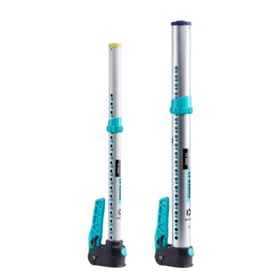 Zwei Duotone Power XT Mastverlängerungen, RDM 36 und SDM 42, vor weißem Hintergrund.